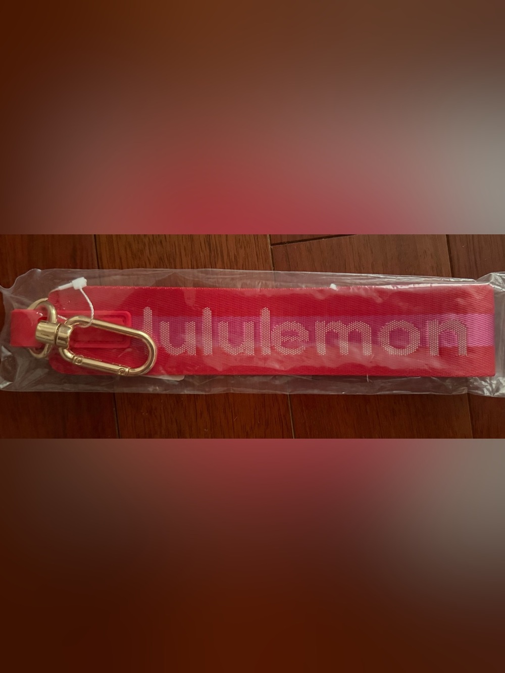 Lululemon Never Lost Keychain Reflective Effect